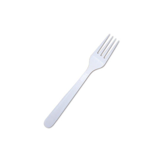 White PLastic Fork  Heavy Duty (Bulk) 1000pcs