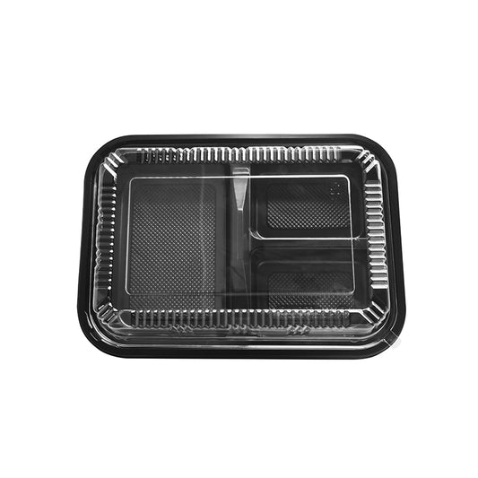 FH-303 Rectangular Black Bento Box Set 270/case