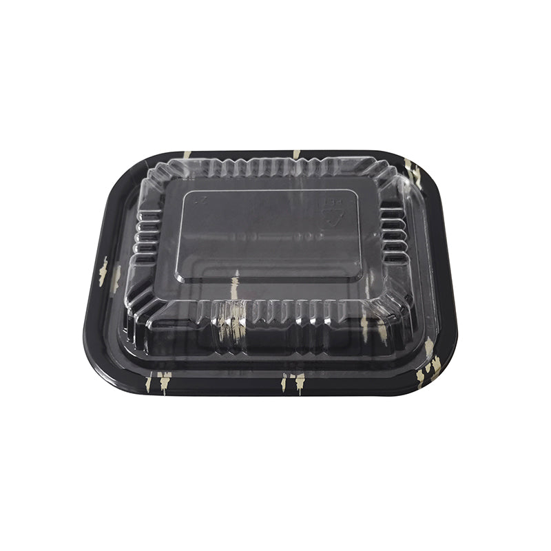 FH 505 Rectangular Black Plastic Container Set 5 1/2” X 4 5/8” X 1 5/8”-600/ Case