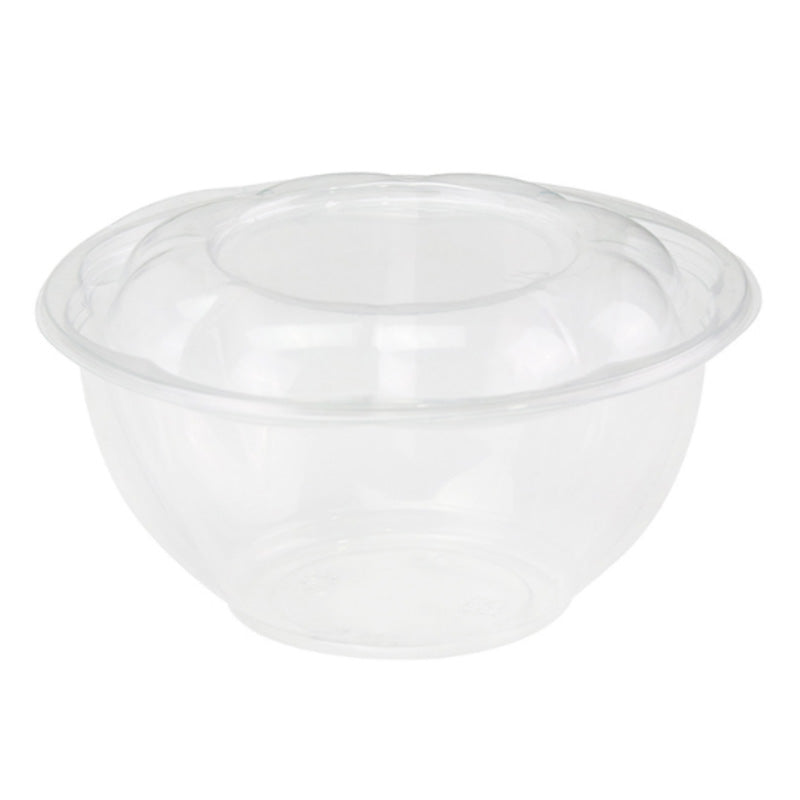 32oz-Clear PET Salad Bowl With Lid 250/Case